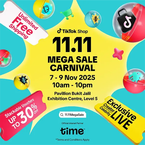 TikTok Shop 11.11 Mega Sale Carnival 2025 @ Pavilion Bukit Jalil