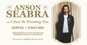 Anson Seabra: The I Must Be Dreaming Tour 2026 @ Zepp KL