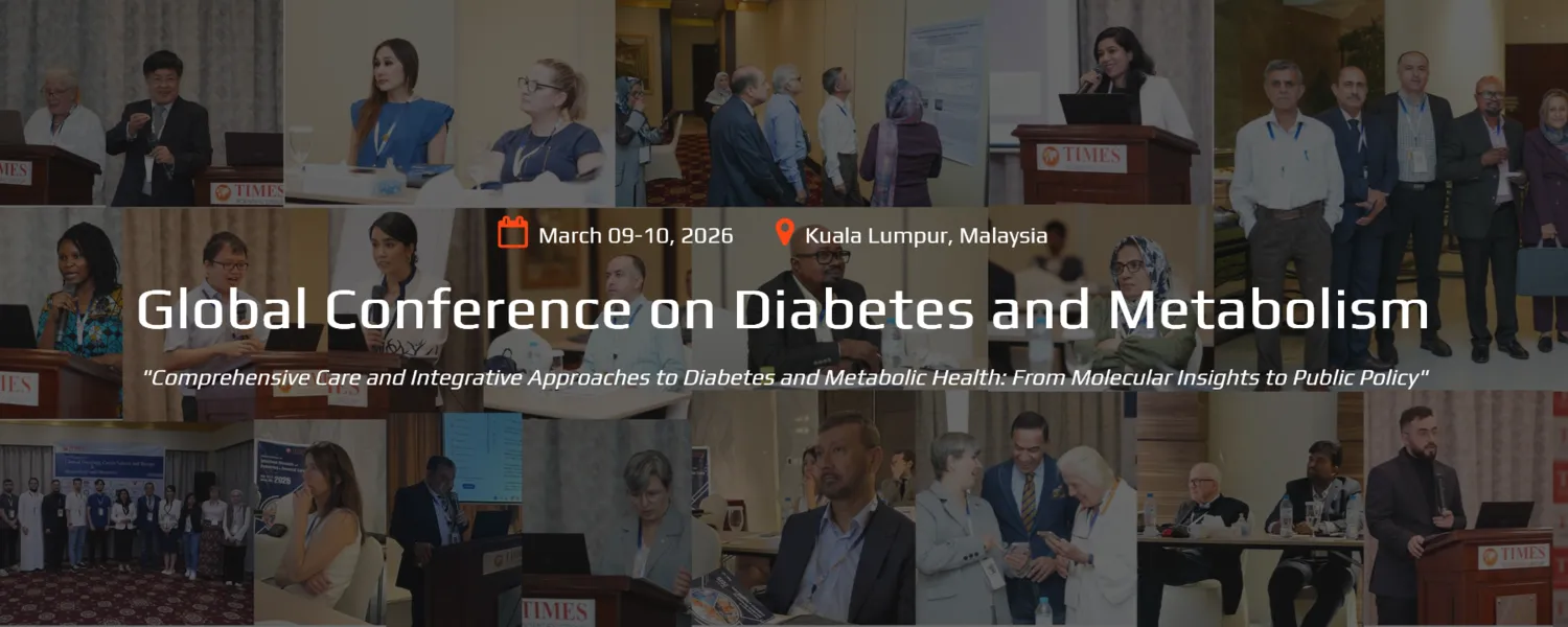 Global Conference on Diabetes and Metabolism 2026 @ Kuala Lumpur