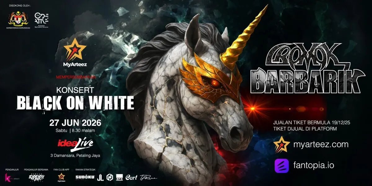 KONSERT BLACK ON WHITE – Cromok & Barbarik 2026 @ Idea Live Arena