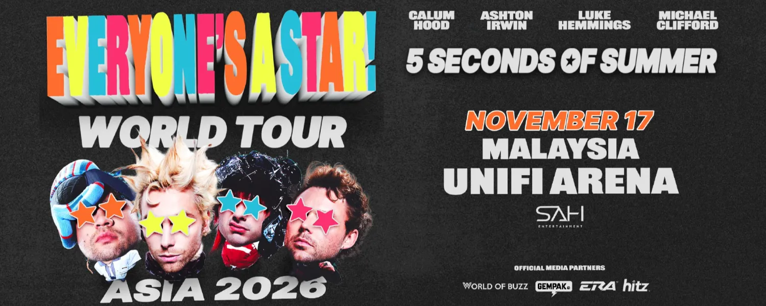 5 Seconds of Summer “Everyone’s a Star” World Tour 2026 @ Unifi Arena Bukit Jalil