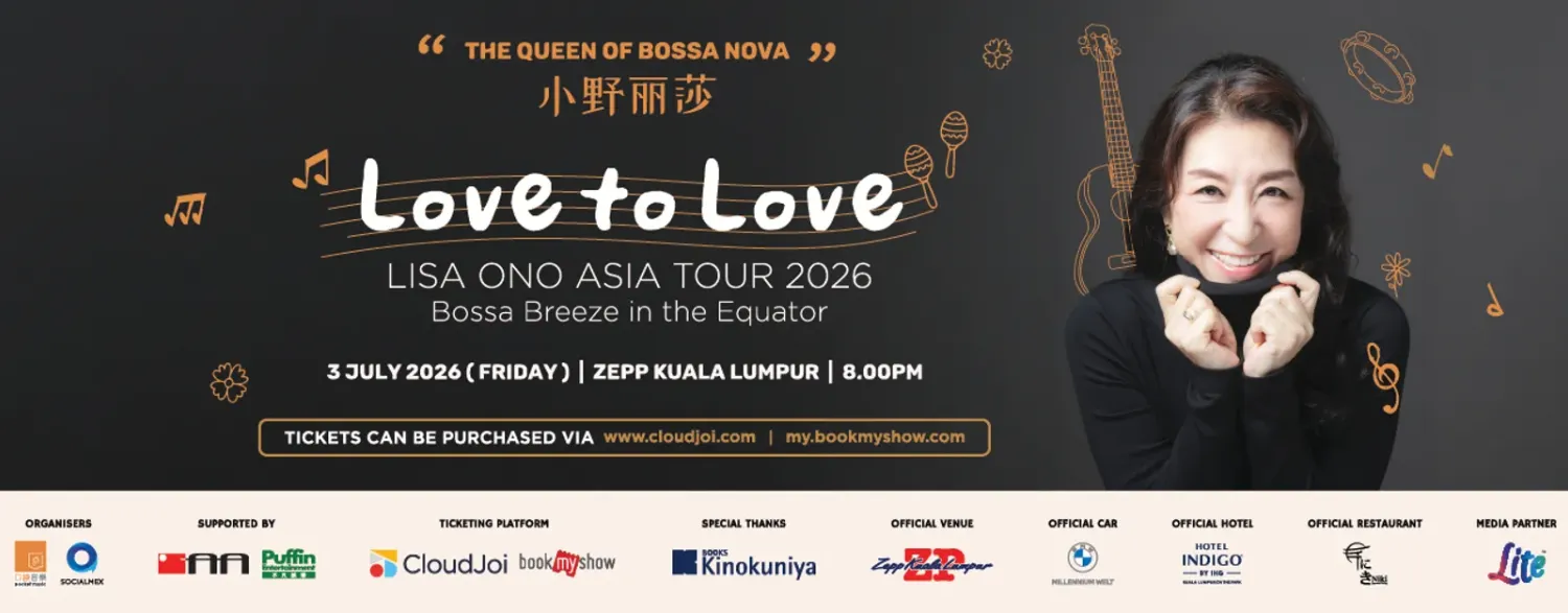 Lisa Ono “LOVE TO LOVE: A Night of Bossa Nova” Asia Tour 2026 @ Zepp KL
